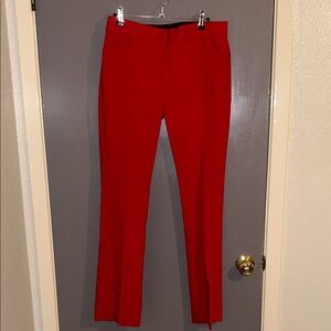 Express Red Slim Dress Pants